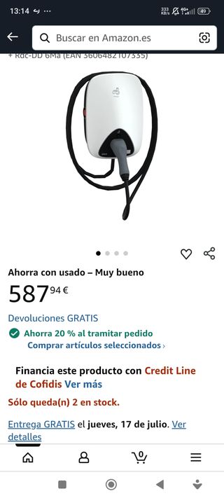 Cargador eléctrico coche EVH4S03NC