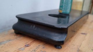 Pie base madera maciza reloj lámpara o reliquia