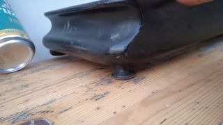 Pie base madera maciza reloj lámpara o reliquia