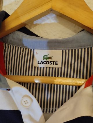 Polo manga larga Lacoste. Talla L