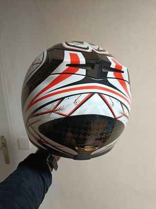 Casco agv casco de fibra muy ligero  talla s 
