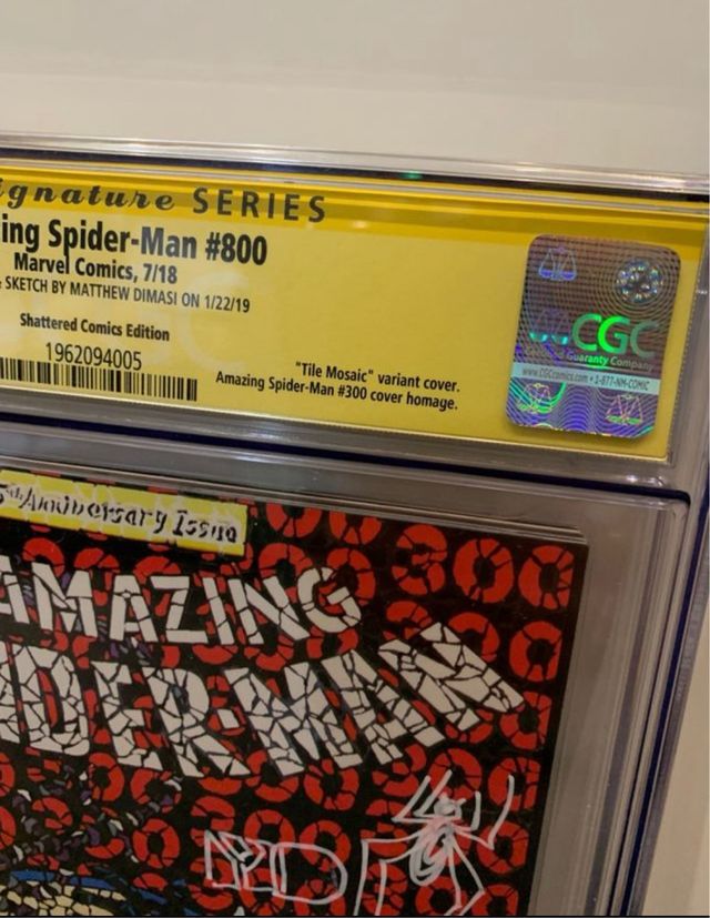 Comic Amazing Spiderman 800  CGC 9.8 SS