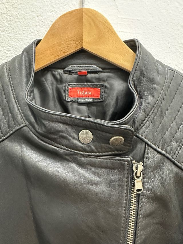 Cazadora chupa de cuero