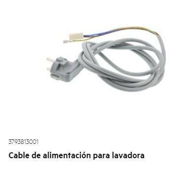 Cable de alimentación lavadora AEG - Electrolux