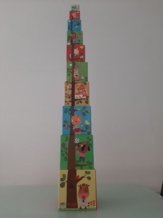 Cubos apiladores con numeros