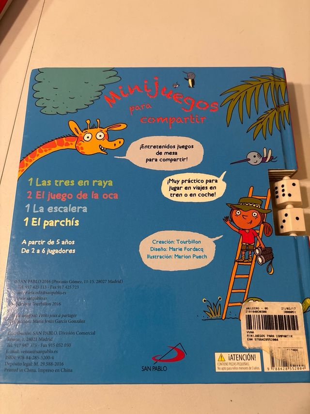 Juego de mesa formato libro