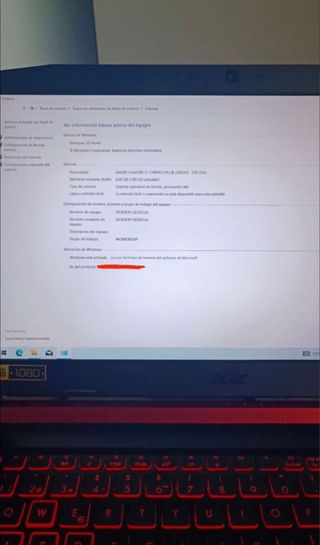 Ordenador portatil Acer i7