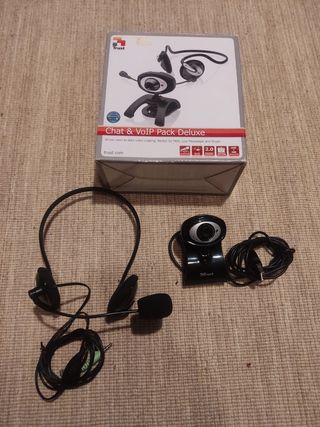 Cascos y webcam