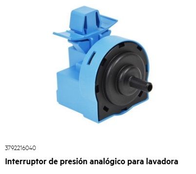 Interruptor de presión de lavadora AEG -Electrolux