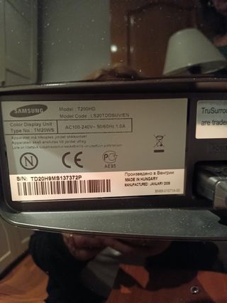 Televisión monitor Samsung