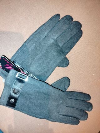 Guantes hombre poliéster y algodón 