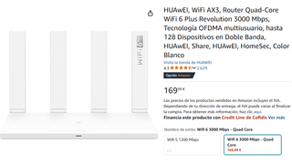 Router wifi 6 plus 3000 mbps Huawei AX3 Dual Core
