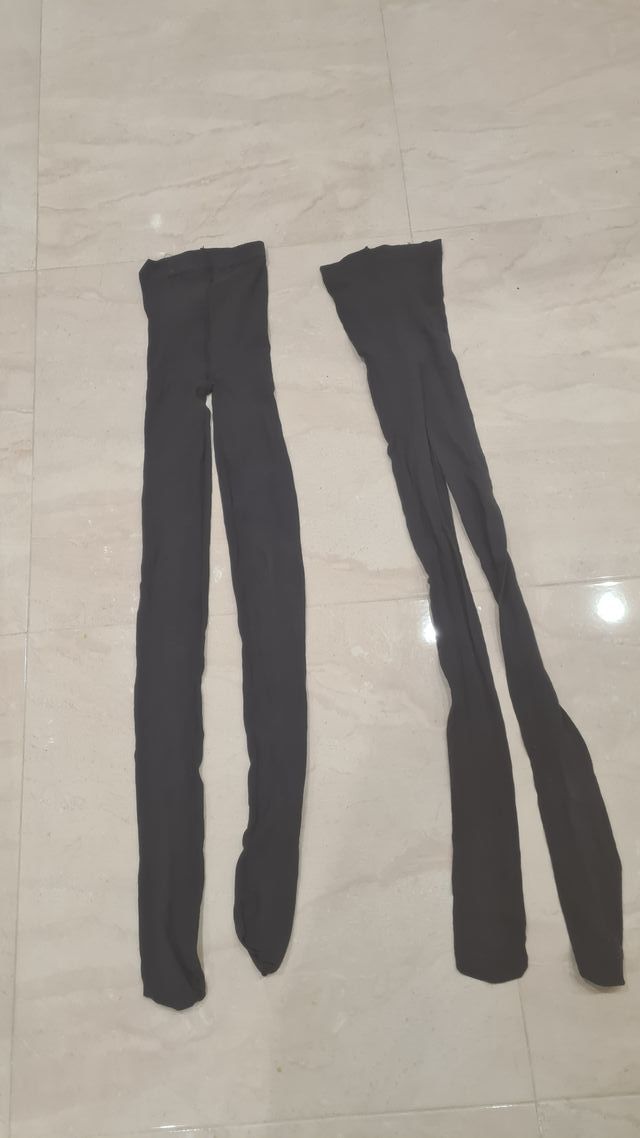 Lote pack 2 medias gris oscuro mate nuevas