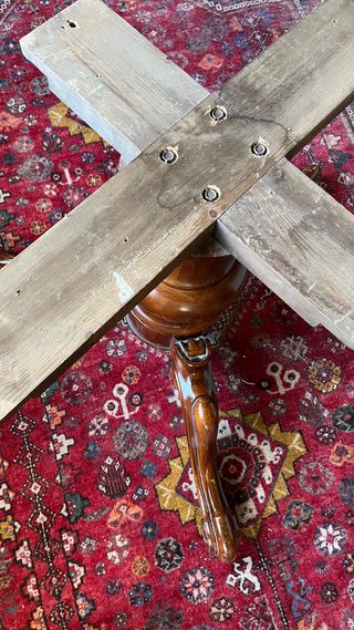 Mesa de comedor vintage marquetería