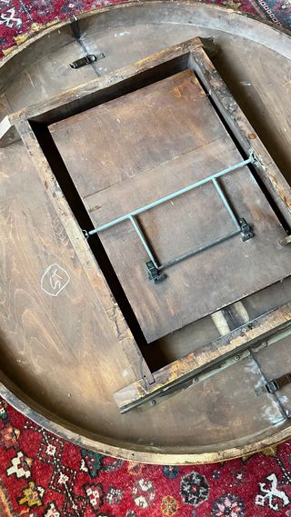 Mesa de comedor vintage marquetería