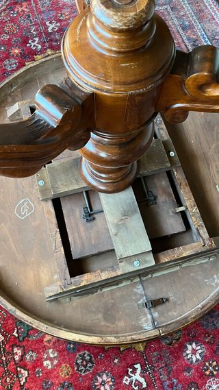 Mesa de comedor vintage marquetería