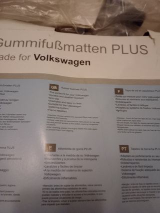 Juego de alfombrillas de goma Volkswagen