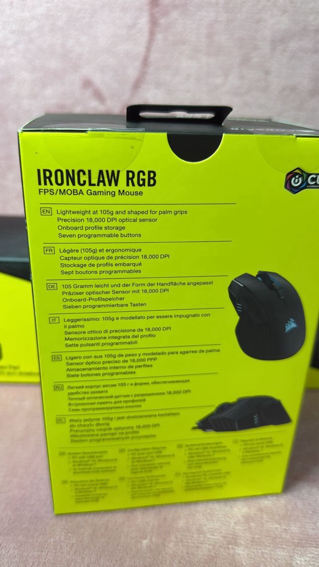 Lote raton gaming y alfombrilla corsair