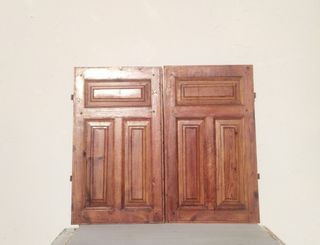 Porticones ventana madera rústico vintage