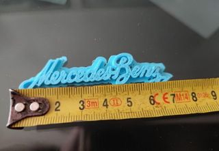 Letras Mercedes Benz impresora 3D