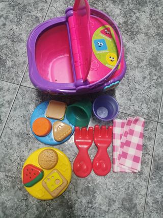 Cesta de picnic mágica. Como nuevo.