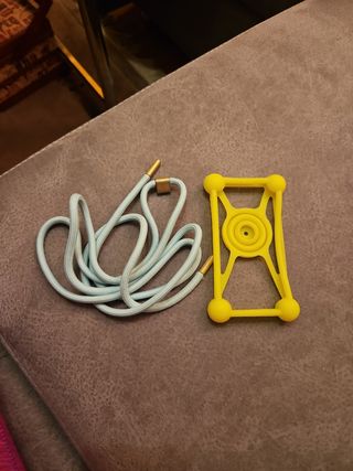 Funda elástica y cordón para movil