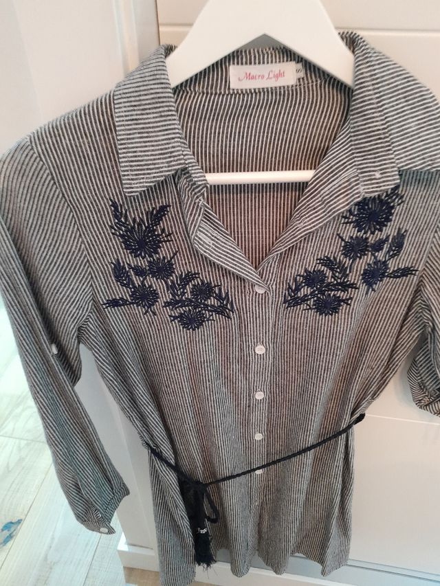 Vestido tipo camisero