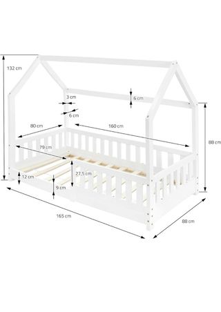Letto Montessori, letto per bambini in legno