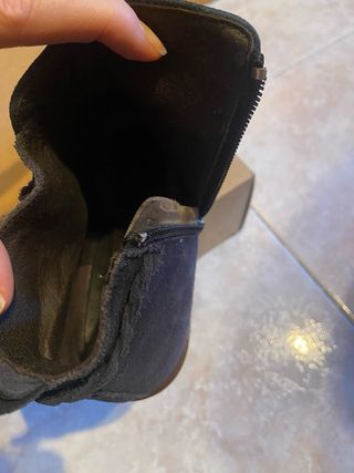 Botin Azul ante con tacon