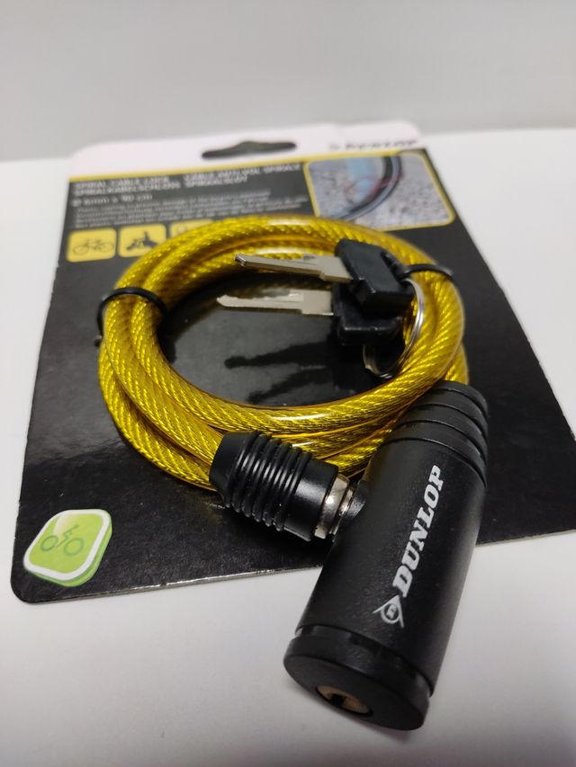candado con cable de Dunlopp