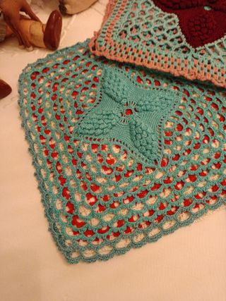 Antiguo conjunto de ganchillo años 1950