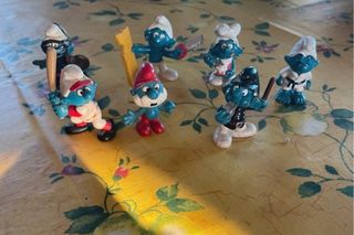 Set Puffi da collezione anni 80