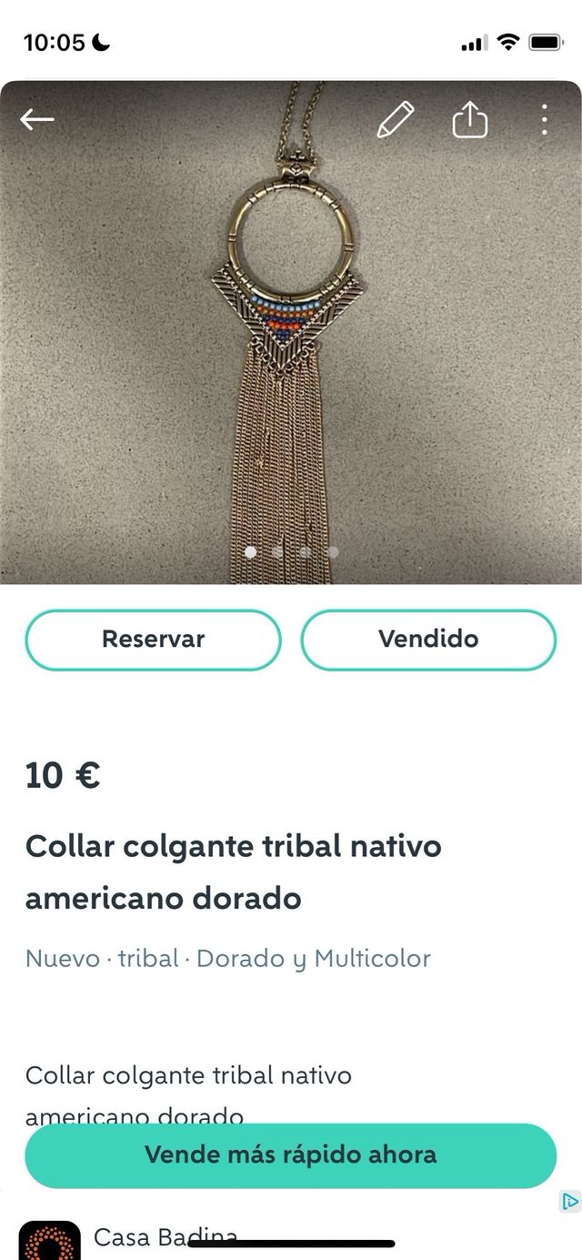 Lote 9 collares y colgantes plata y otros