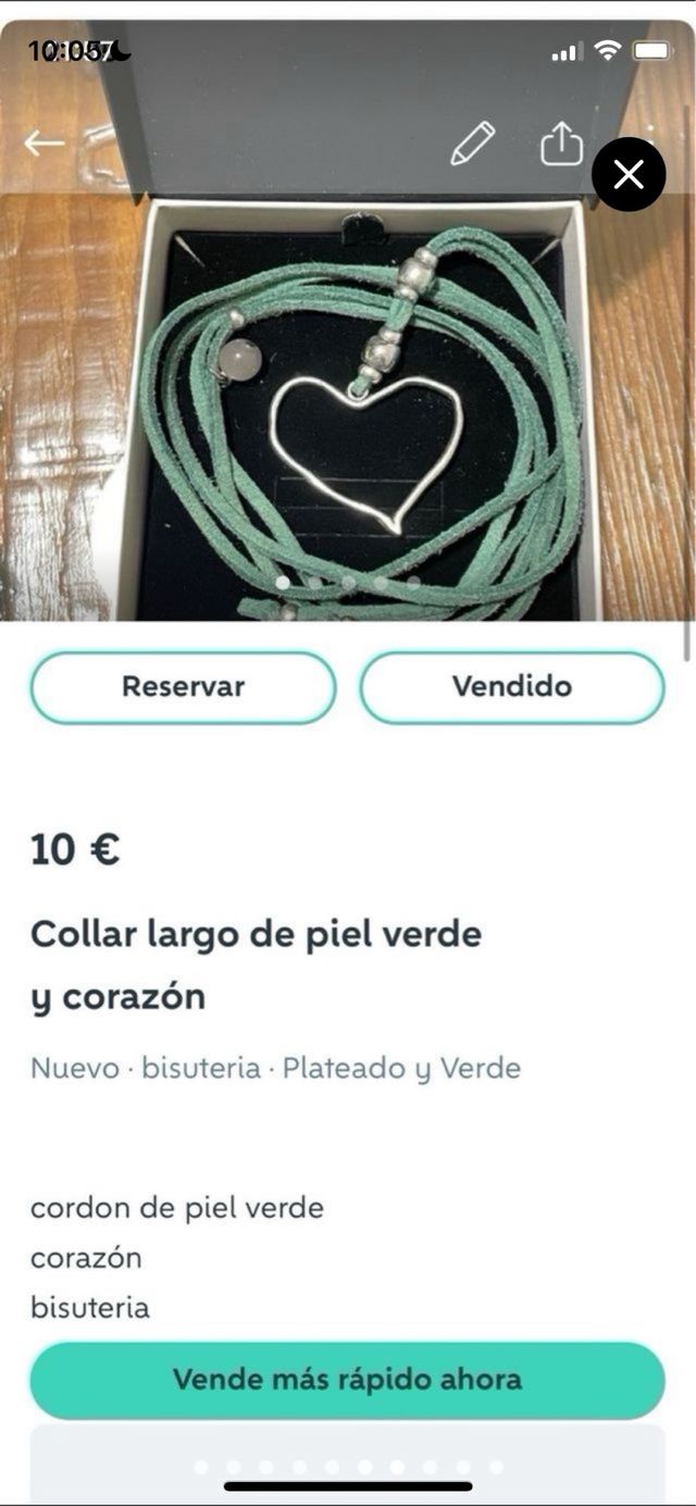 Lote 9 collares y colgantes plata y otros