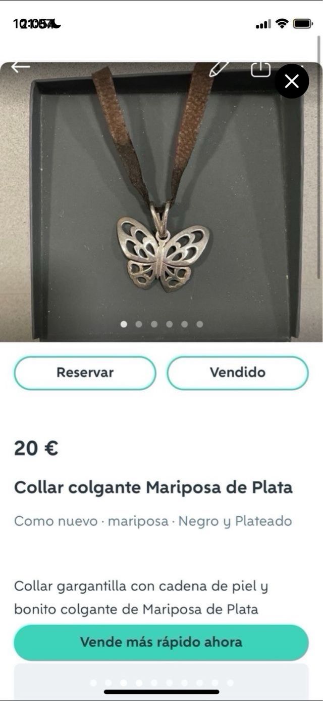 Lote 9 collares y colgantes plata y otros