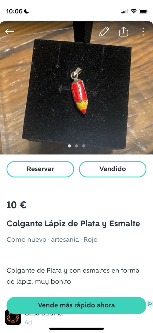 Lote 9 collares y colgantes plata y otros