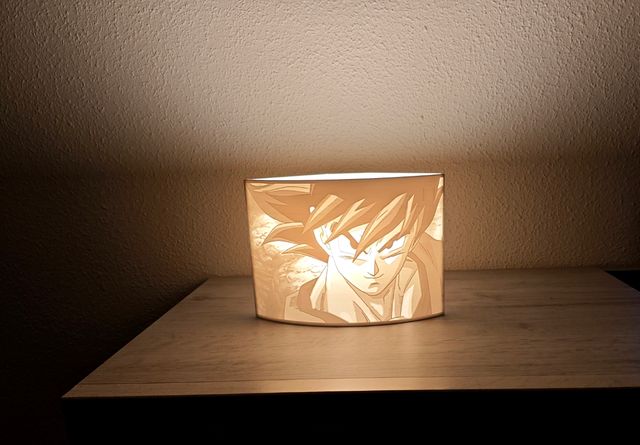 Lámpara litofania Goku Dragon Ball