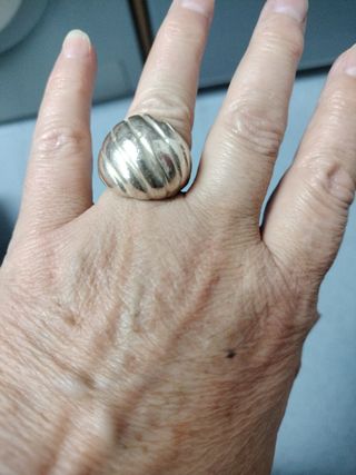 Anillo plateado