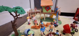 Parque madera playmobil + accesorios
