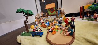 Parque madera playmobil + accesorios