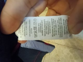 Polo manga largay codera,azul marinoconrayas rojas