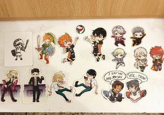 Pack Lote Pegatinas Sticker Anime/Series