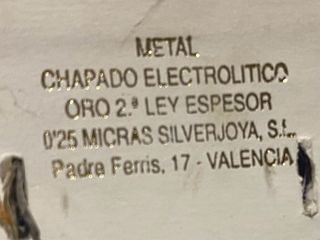 Pendientes chapado oro 18kt