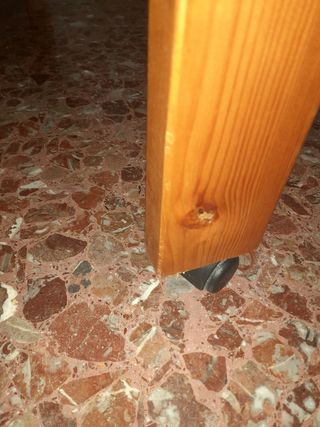 Cuna madera color nogal
