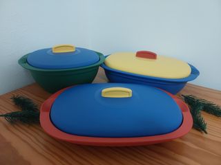 Set fuentes de mesa Tupperware 