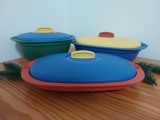 Set fuentes de mesa Tupperware 