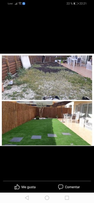 Césped artificial y servicio de jardinería