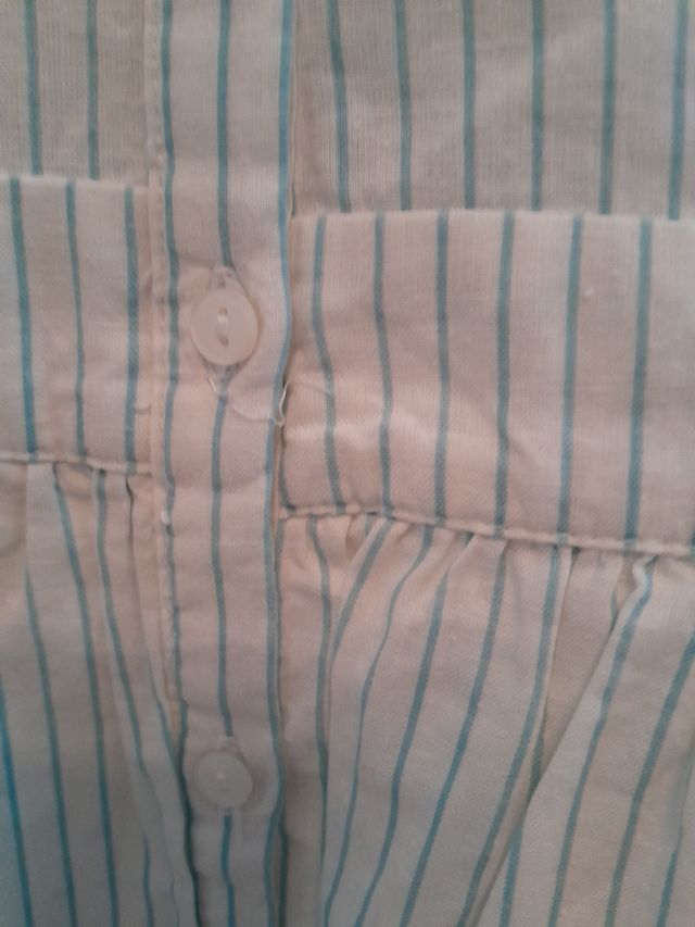 Vestido de lino tipo camisero