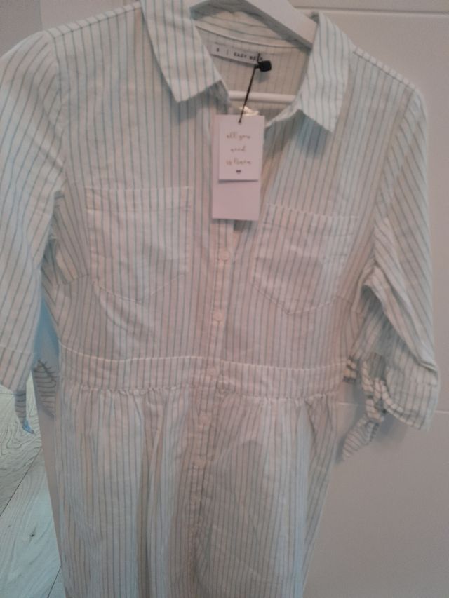 Vestido de lino tipo camisero