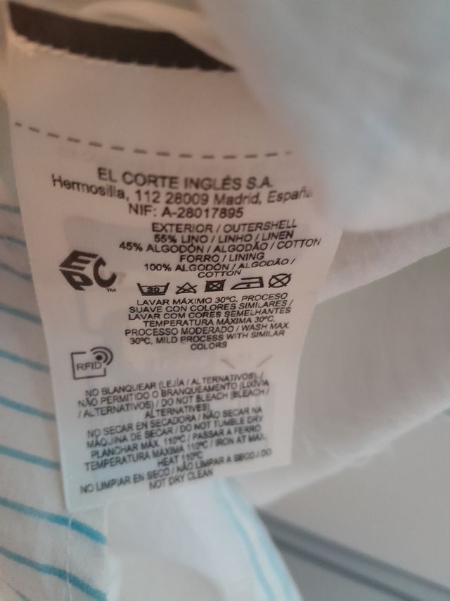 Vestido de lino tipo camisero